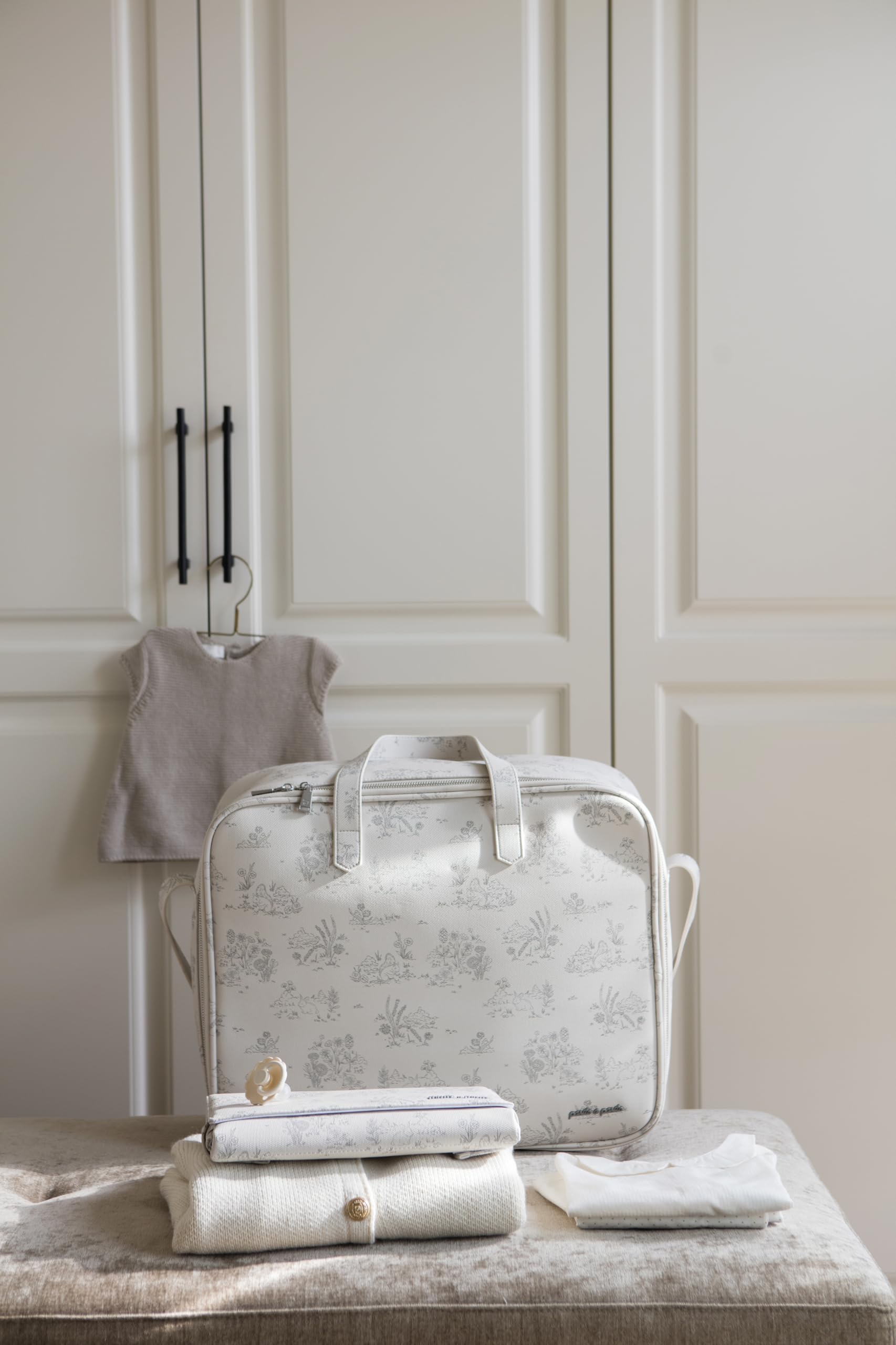 Maleta Toile de Jouy Cream