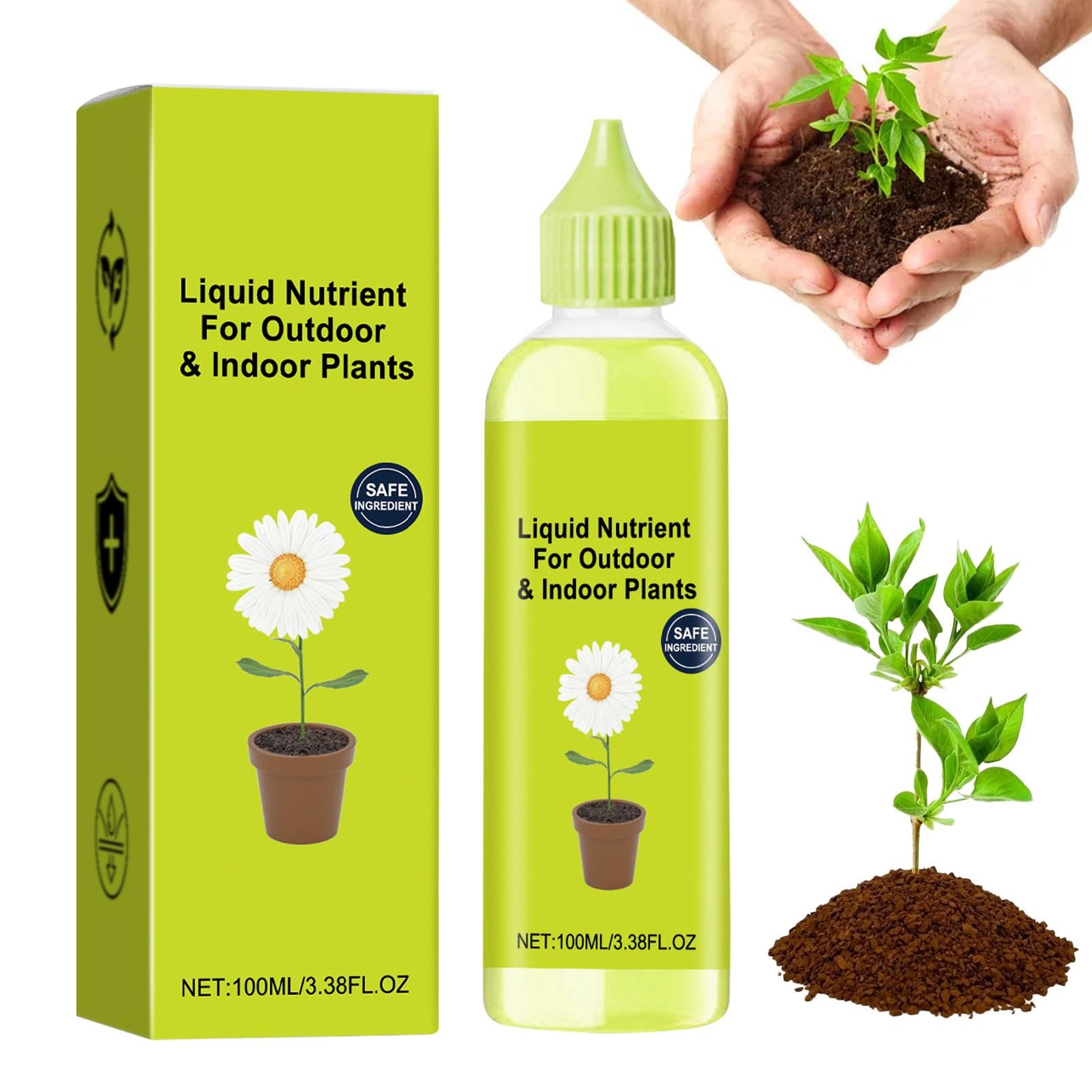 Nutrients for Plants, Plant Nutrient Supply, 100ml Multifunctional Nutrient for Plant Growth, Efficient Plant Growth Fertilizer for Indoors and Outdoors