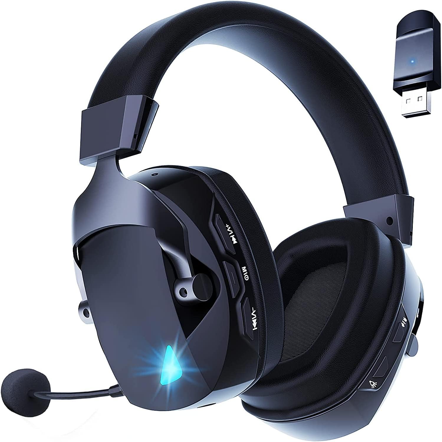 Acinaci BL100PRO Wireless Gaming Headset with detachable microphone and USB dongle