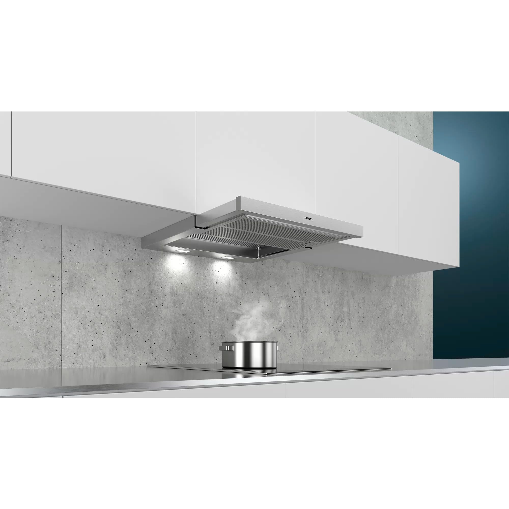 SIEMENS Hotte de plafond LI67RA561, IQ500 717 m³/h, télescopique 60 cm Inox