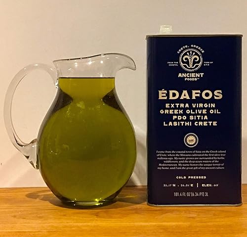 Miniatura 7 de Ancient Foods EDAFOS - Aceite de oliva griego extra virgen - Aceite de oliva fresco prensado en frío de Grecia aceite de oliva PDO Creta nueva