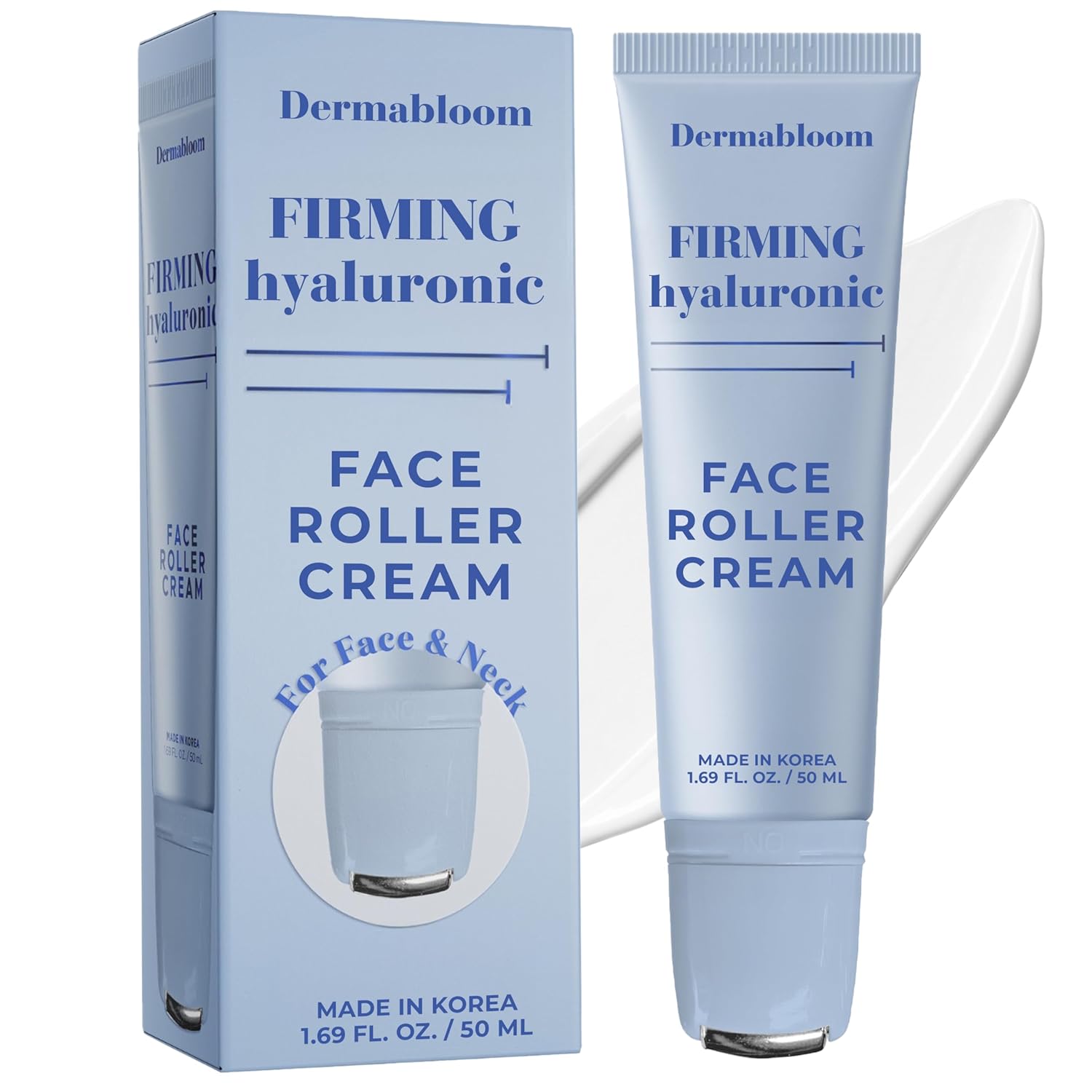 Hyaluronic Acid Face & Neck Roller Cream – Skin Firming & Tightening – Dermatologist-Tested Anti-Aging Korean Skin Care, Ultra Hydrating, Plumps & Smooths Dry Skin & Wrinkles – Clean Beauty Hyaluronic Acid Face & Neck Roller Cream – Skin Firming & Tightening – Dermatologist-Tested Anti-Aging Korean Skin Care, Ultra Hydrating, Plumps & Smooths Dry Skin & Wrinkles – Clean Beauty