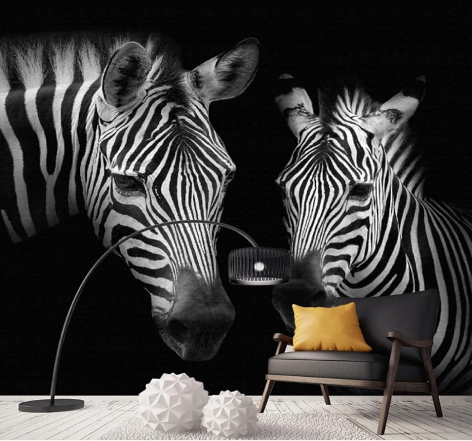 Abstract Minimalist Art Black and White Zebra 3D Wallpaper Easy Install Feature Office Living Room Sofa Bedroom TV Background Wall Decoration-430cm×300cm