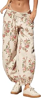 Leopard Pants Women Baggy Sweatpants Casual Cheetah Print Lounge Barrel ...