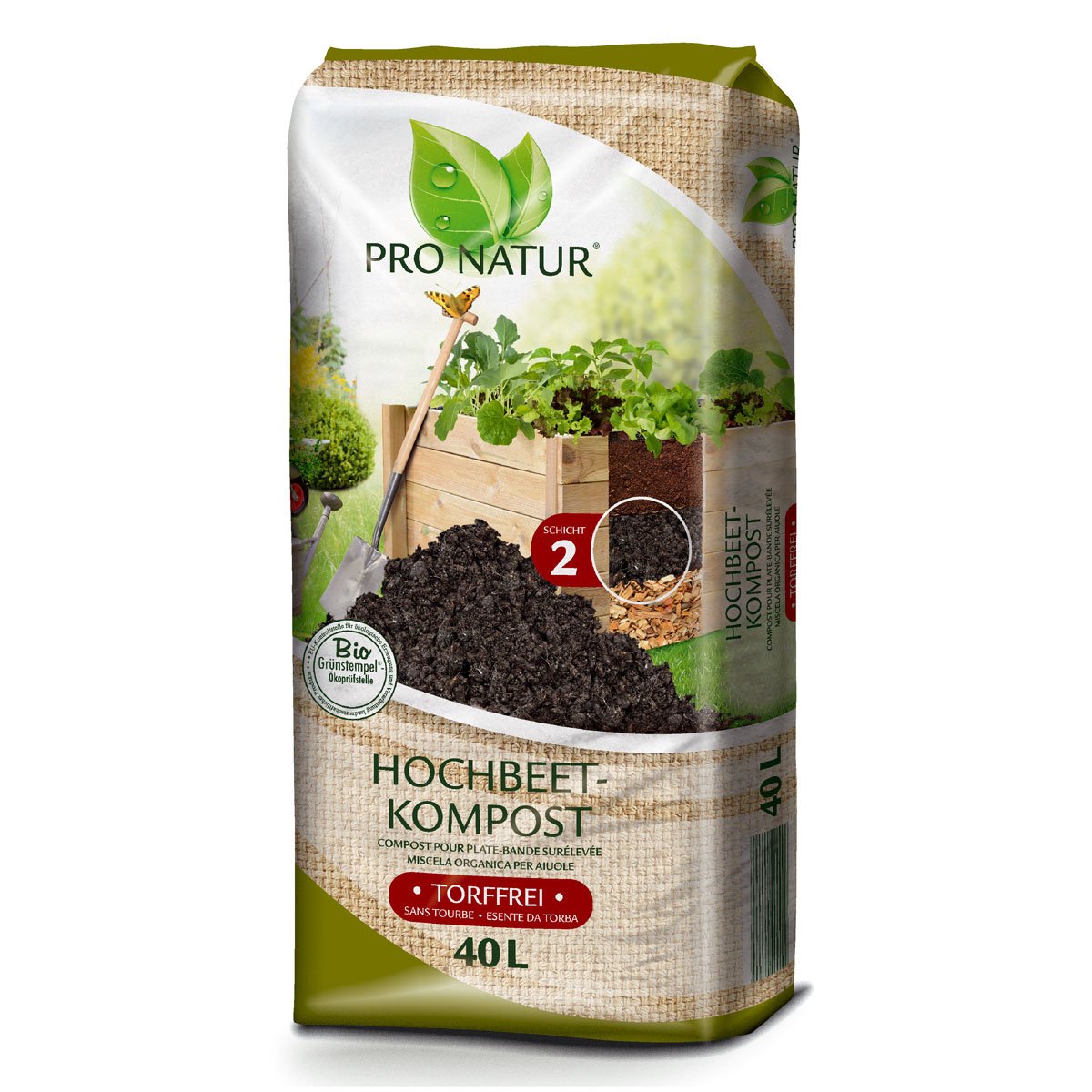 Bio-Kompost Hochbeet ProNatur 40 Liter