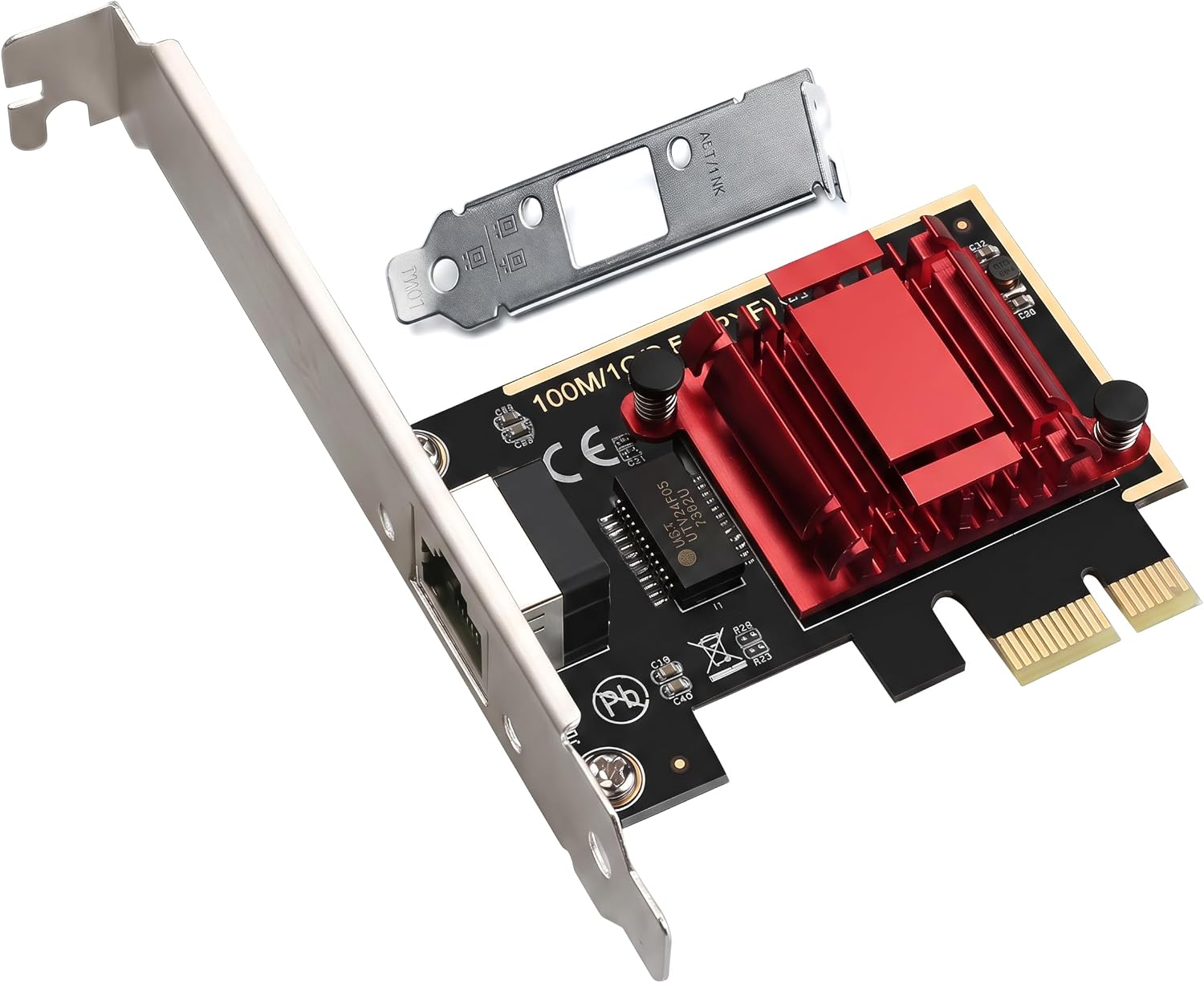 Tarjeta de Red PCIe 2.5GBase-T RTL8125B de ULANSeN: Adaptador Ethernet Gigabit de 2500/1000/100 Mbps con Soporte PXE para Windows, Linux y macOS, Incluye Bracket de Perfil Bajo miniatura 1