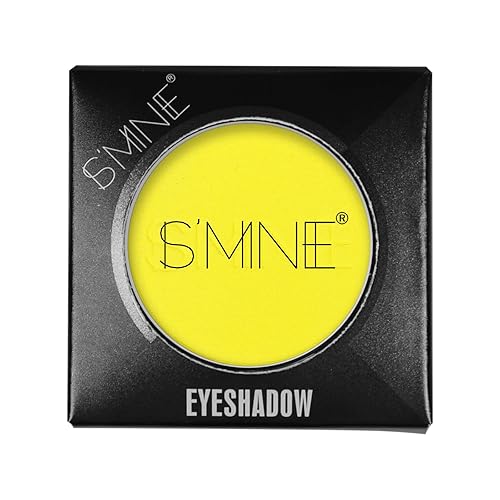 Miniatura 2 de IS'MINE Solo pigmento mate amarillo de la paleta del polvo de la sombra de ojos alto, de larga duración, color intenso mejor sombra de ojos amarilla
