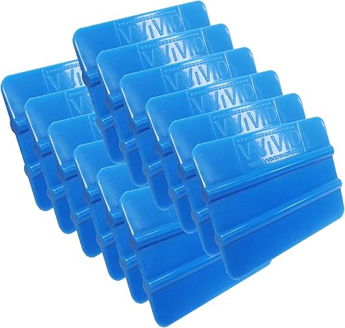 Vista 10 de VViViD Escobilla aplicadora de vinilo de mano azul (paquete de 50)
