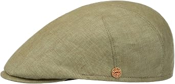 Mayser Sidney Linen Flat Cap Men - Made in The EU
