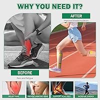 Vista 4 de LEOSTEP Compression Socks for Women and Men Circulation, Knee High Stockings Support for Nurses, Cycling, Hiking, Running