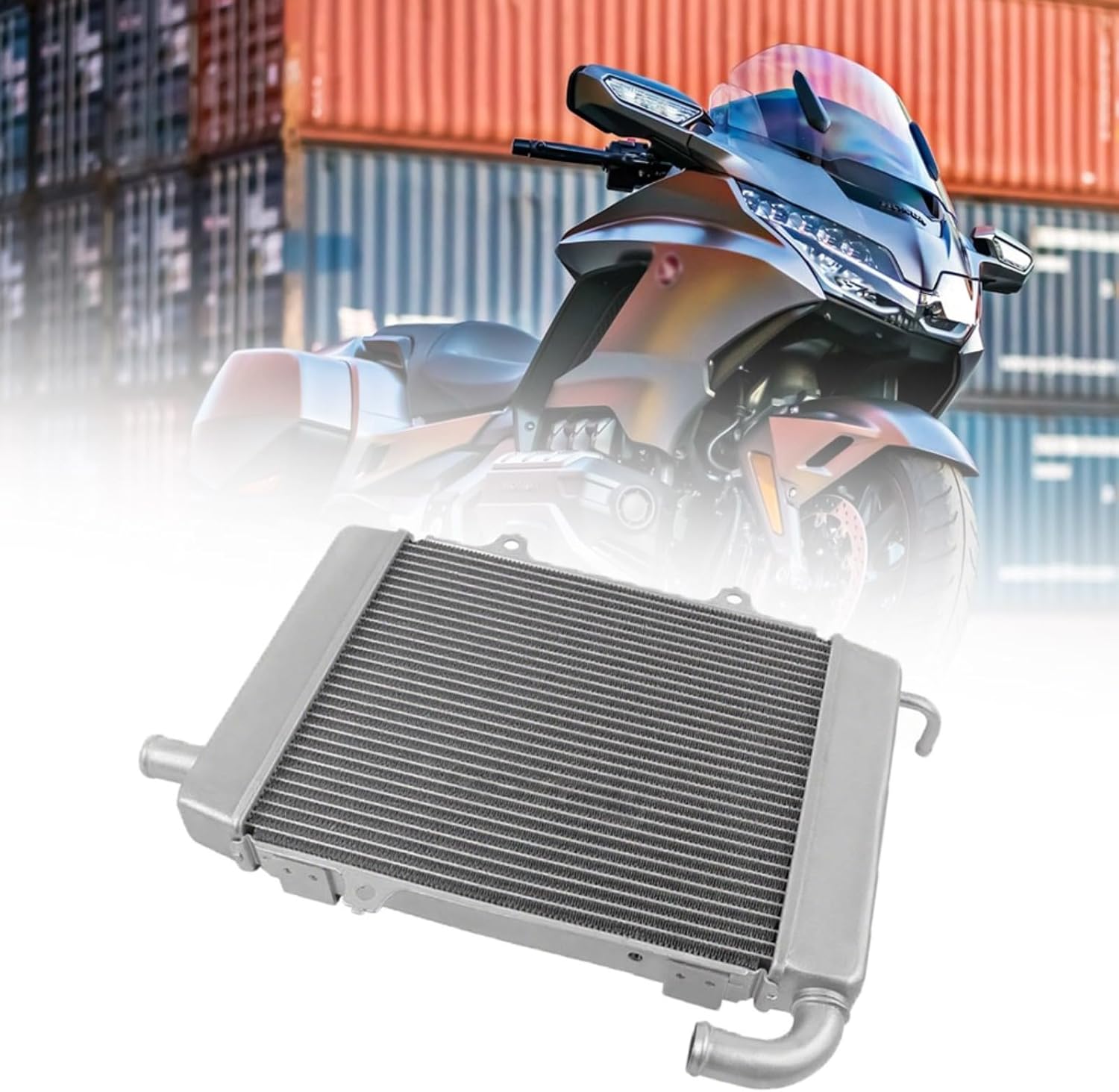 FOR GL1800 F6B GL 1800 F 6 B gl1800 f6b 2018-2024 2025 Motorcycle CNC Water Tank Radiator Aluminum Alloy Cooler Protection Network Radiator Shrouds (L side)