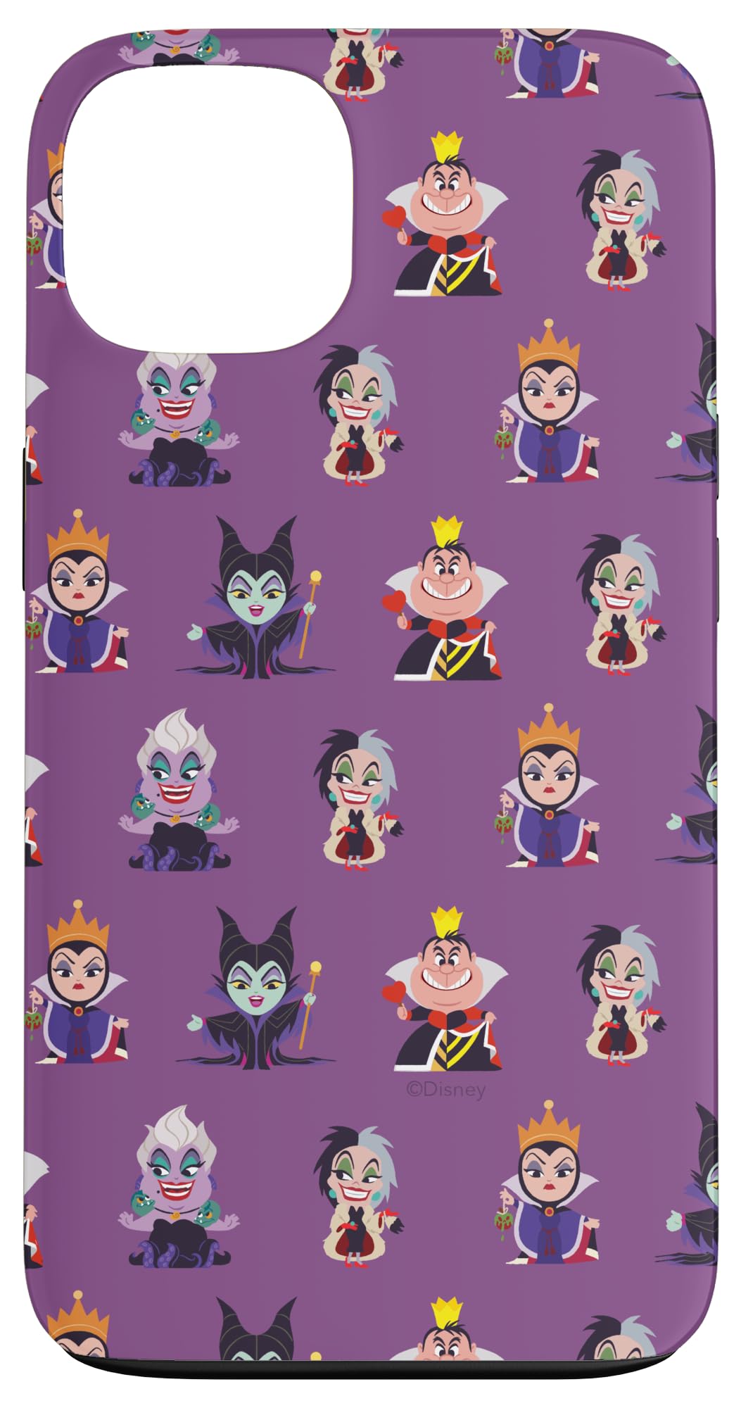 Disney Villains Kawaii Purple Case for iPhone 13