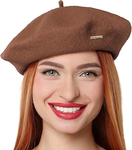 Clásicos Boinas de Lana para Mujer, Elegantes Gorros Franceses para Mujeres, Chicas, Señoras, Sombrero de Pintores
