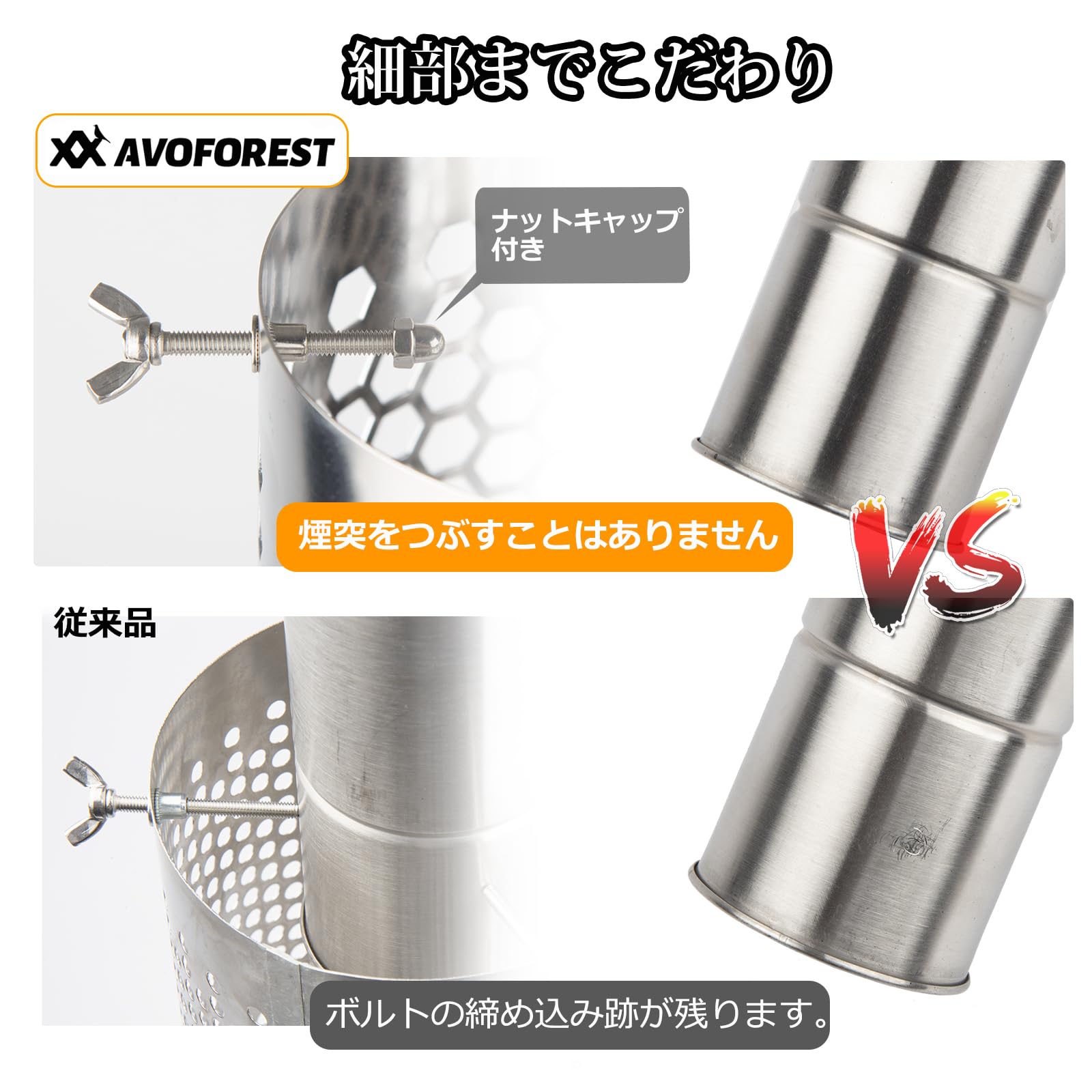 Amazon.co.jp: 【革新版】煙突ガード AVOFOREST テントプロテクター 薪