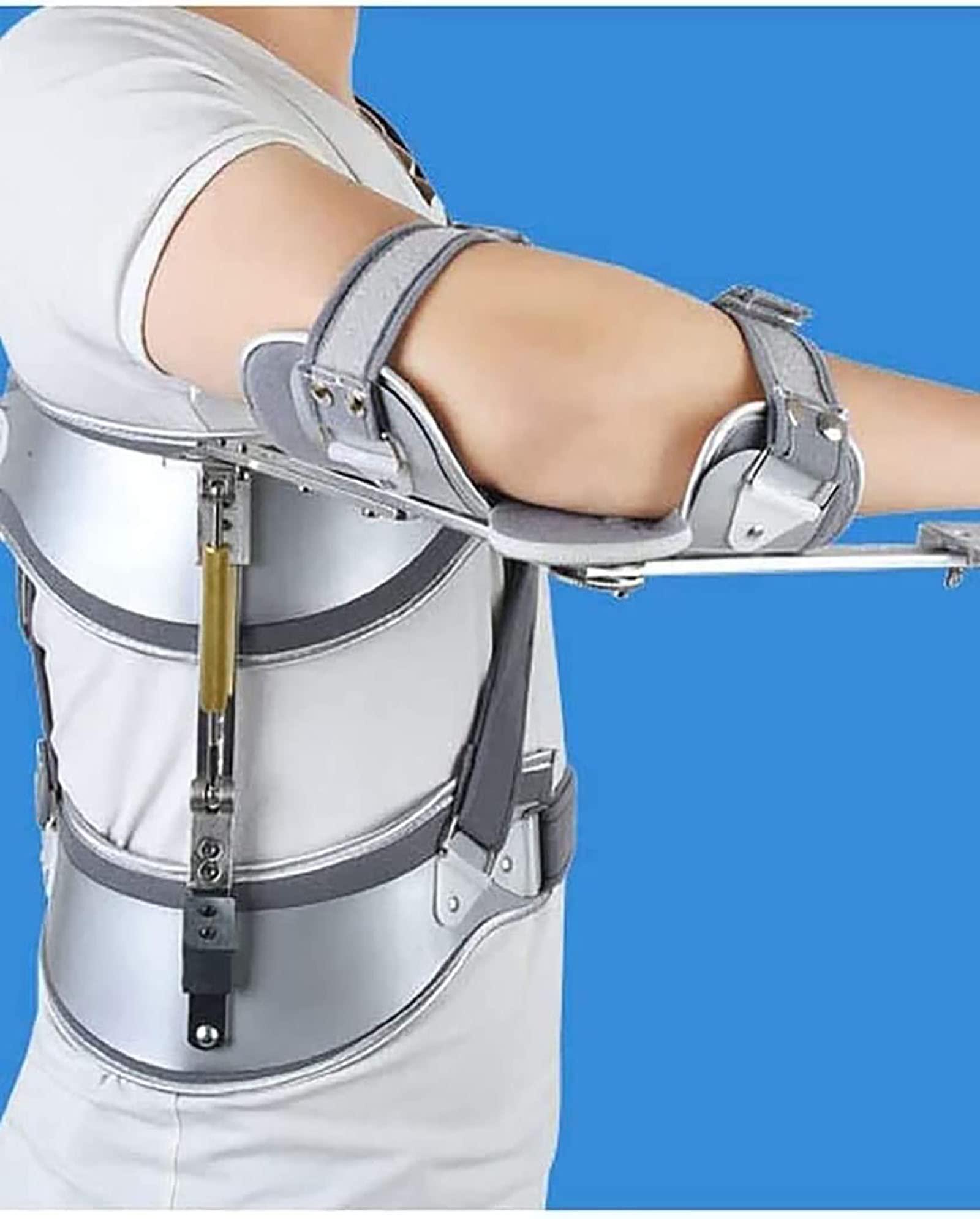 Soporte de abducción de Hombro, Soporte de fijación de abducción de Hombro Ajustable Inmovilizador de órtesis de Hombro Fractura de húmero Soporte de articulación de Hombro Cabestrillo de b