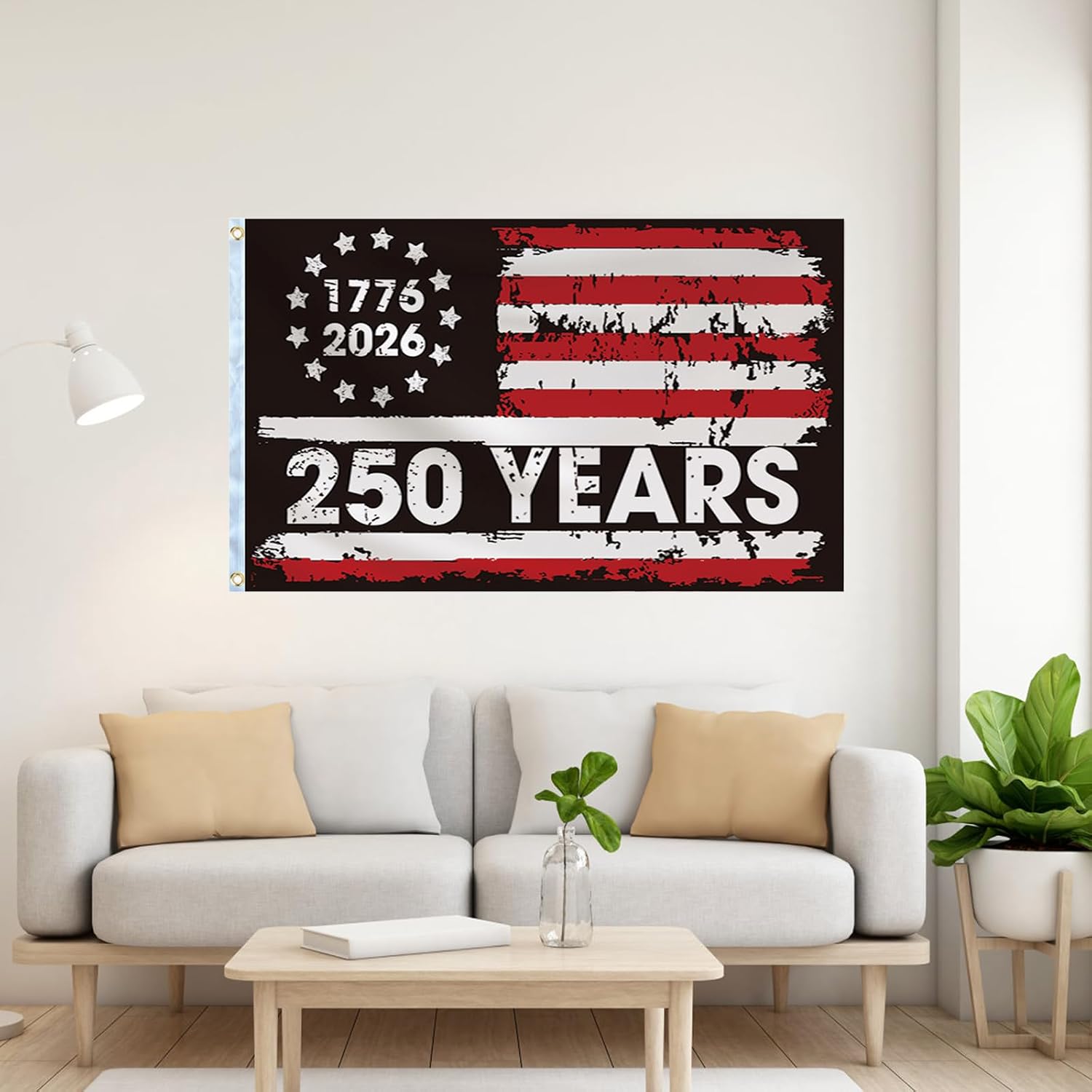American 250th Anniversary Flag, Double Sided 3 ply 3 * 5 ft, American Flags for Outside, Heavy Duty, 4th of July Decorations, USA 1776-2026 250th Birthday Premium Flag with Grommets (Style 1) - Image 6