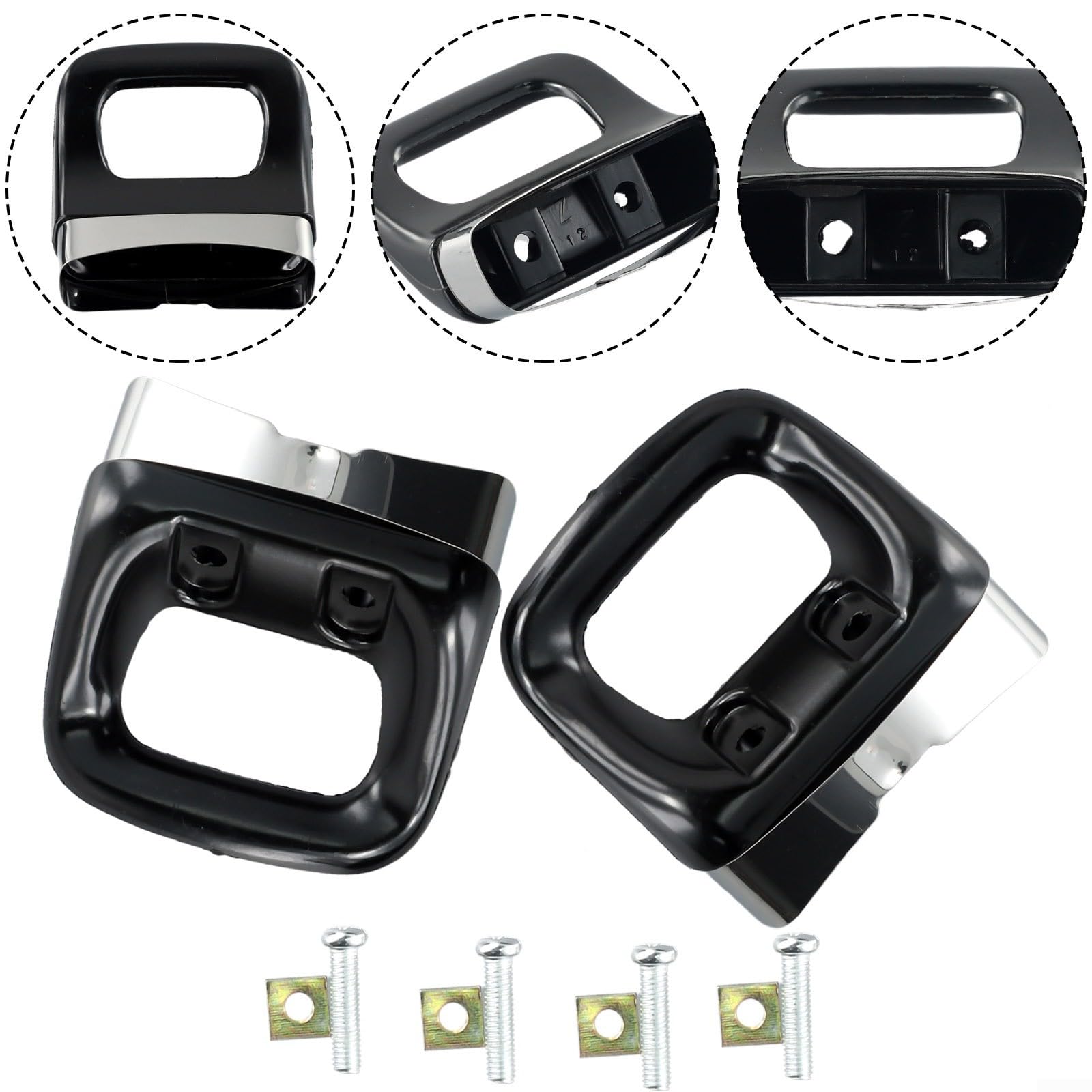 Maniglie Laterali In Bachelite Per Pentole - Anti-Scottatura, Con Viti E Dadi, Colore Nero