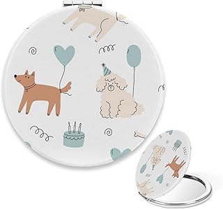 Vintage Compact Mirror, Cute Dog Party Small ...