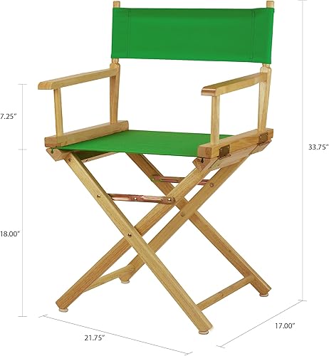 Miniatura 7 de Casual Home 18" Director's Chair Natural Frame with Green Canvas