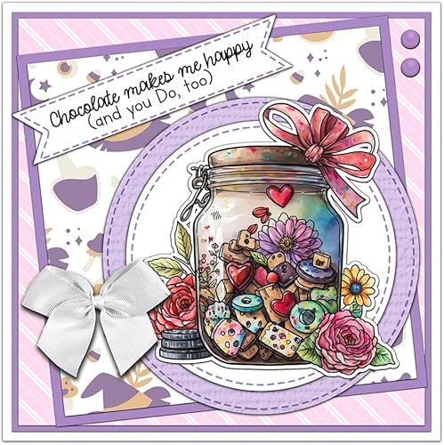 Miniatura 2 de Winter Sweet Candy Bottles Cutting Dies Clear Stamp DIY Scrapbooking Metal Dies Silicone Stamps for Cards Album Decor Design Greetings Mould