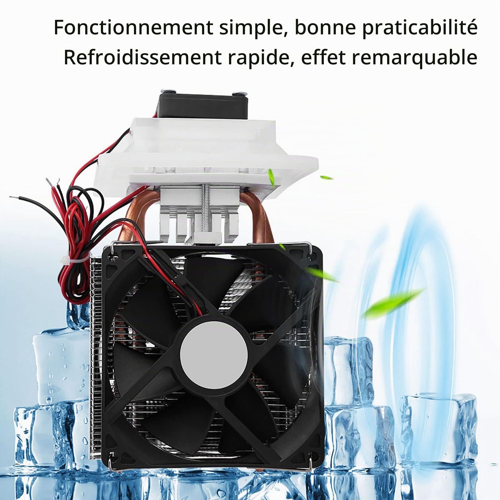 Refroidisseur Thermoélectrique, Système de Déshumidification à Refroidissement par Air Thermoélectrique Peltier à Semi Conducteur 12V