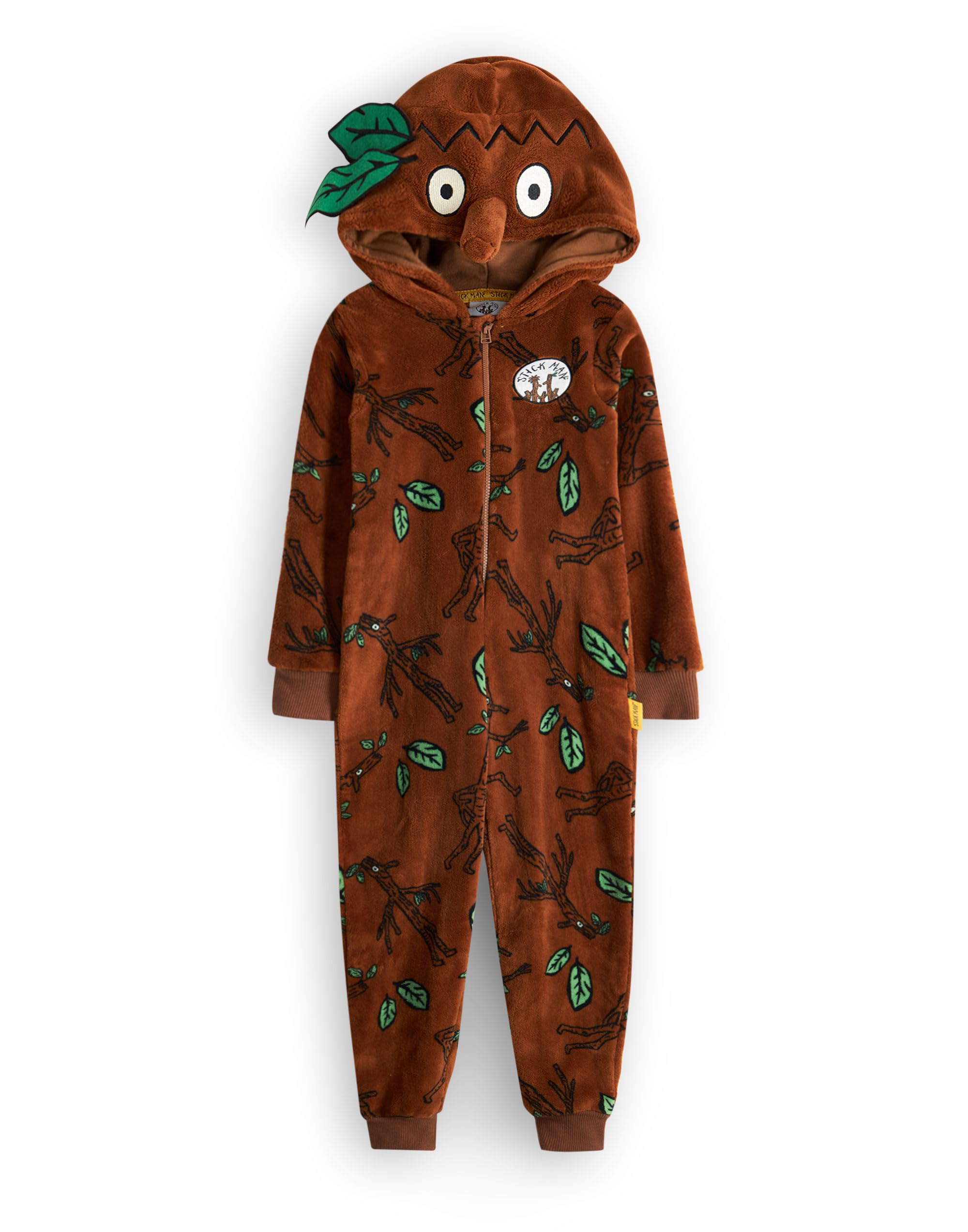 Gruffalo & Friends Stickman Novelty Onesie for Kids - Brown, 2-3 Years