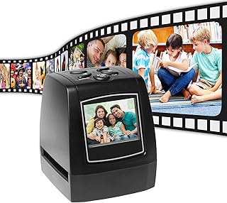 Mini Digital Film Slide Scanner, Film 35mm 135mm High Resolution Viewer with LCD Display, Convert 35mm Negative Film & Slide To Digital JPEG Save Into SD Card Of Computer/Software