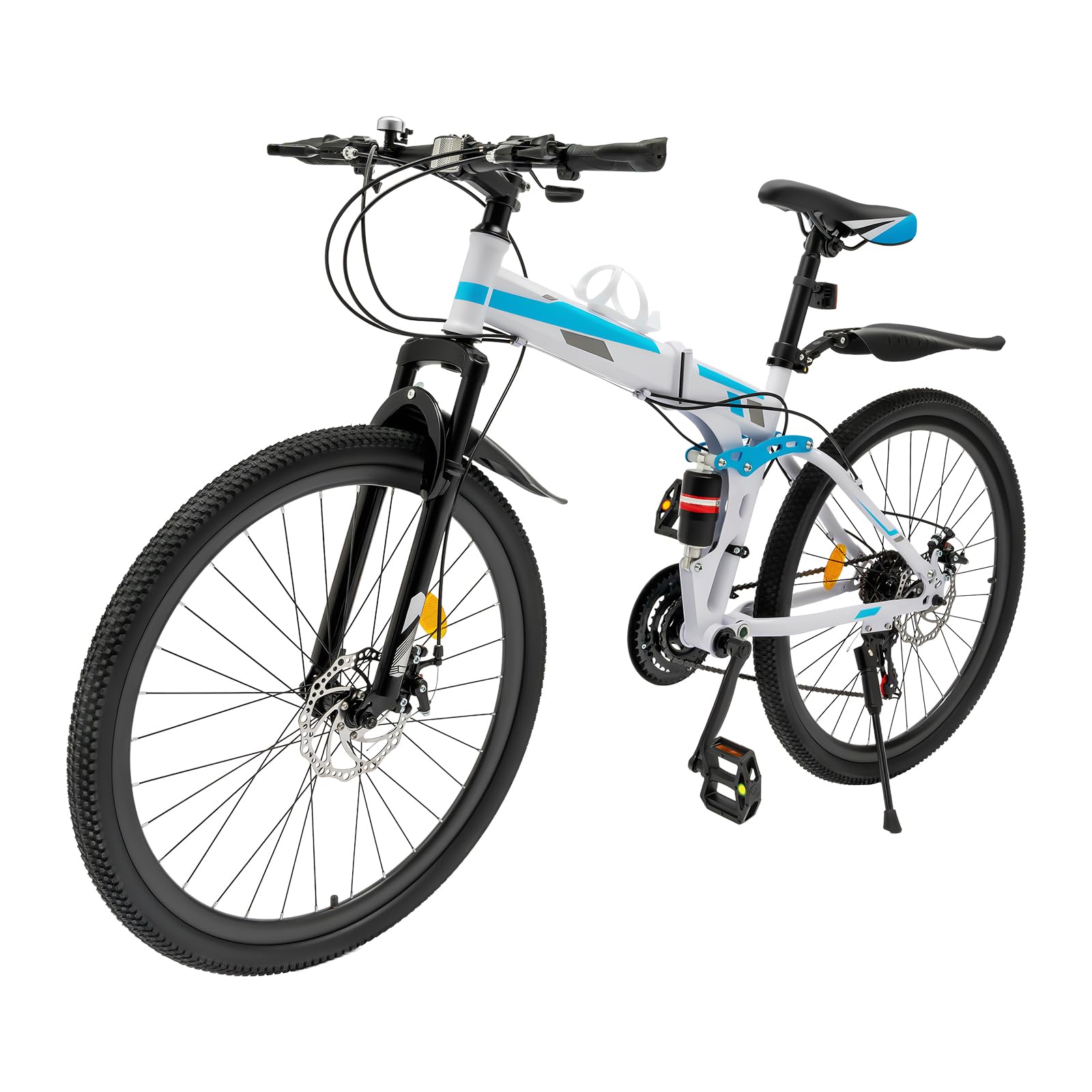 Amazon.com : SNKOURIN 26 Inch Folding Mountain Bike, 21 Speed
