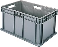 Vista 8 de Akro-Mils 37616 - Contenedor de pared recto de plástico con lados de malla y base de malla, (24 x 16 x 16 pulgadas), gris, (paquete de 2)