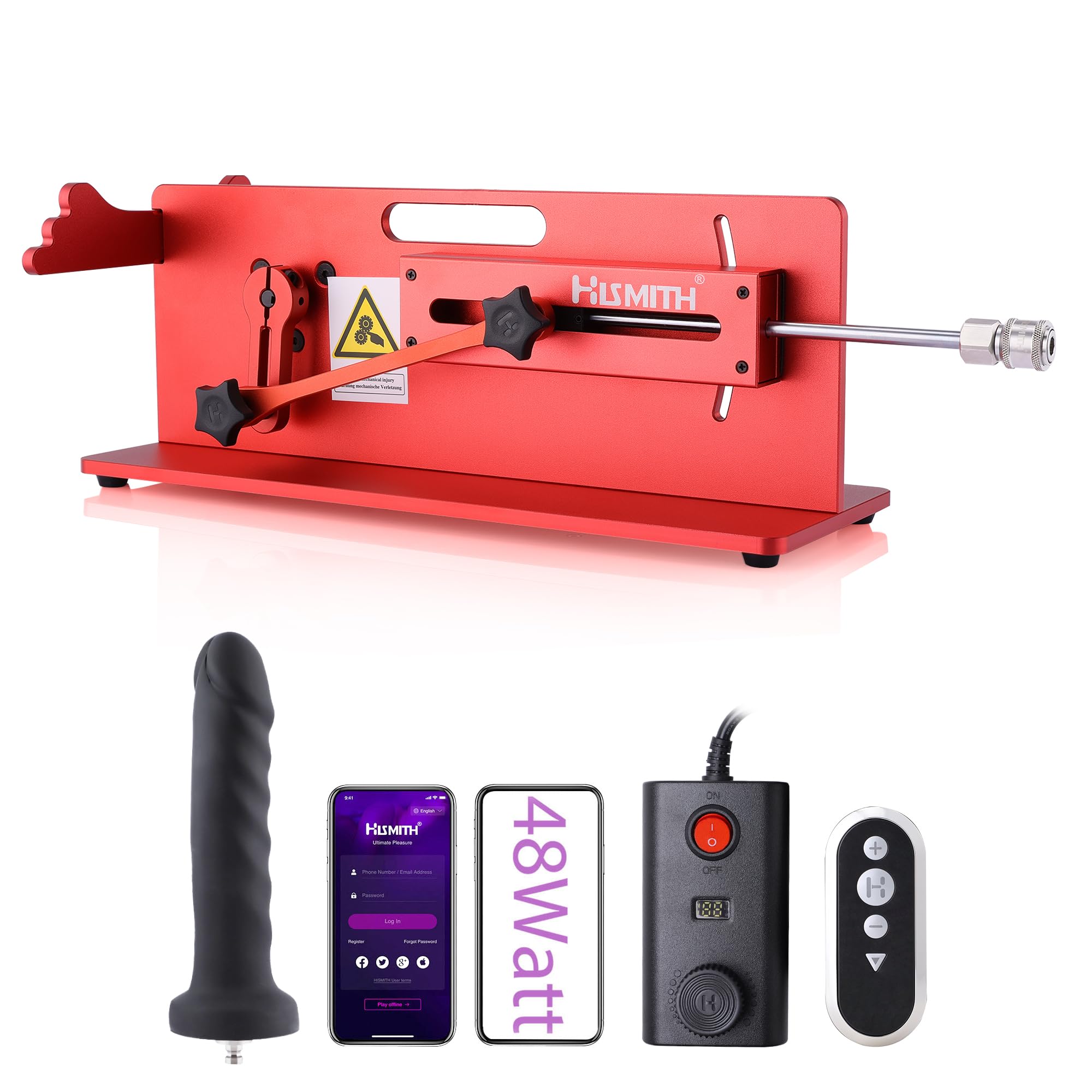Hismith Table Top - Premium Sex Machine with APP/Remote/Wire 3 in 1 Control, Love Machine with KlicLok System