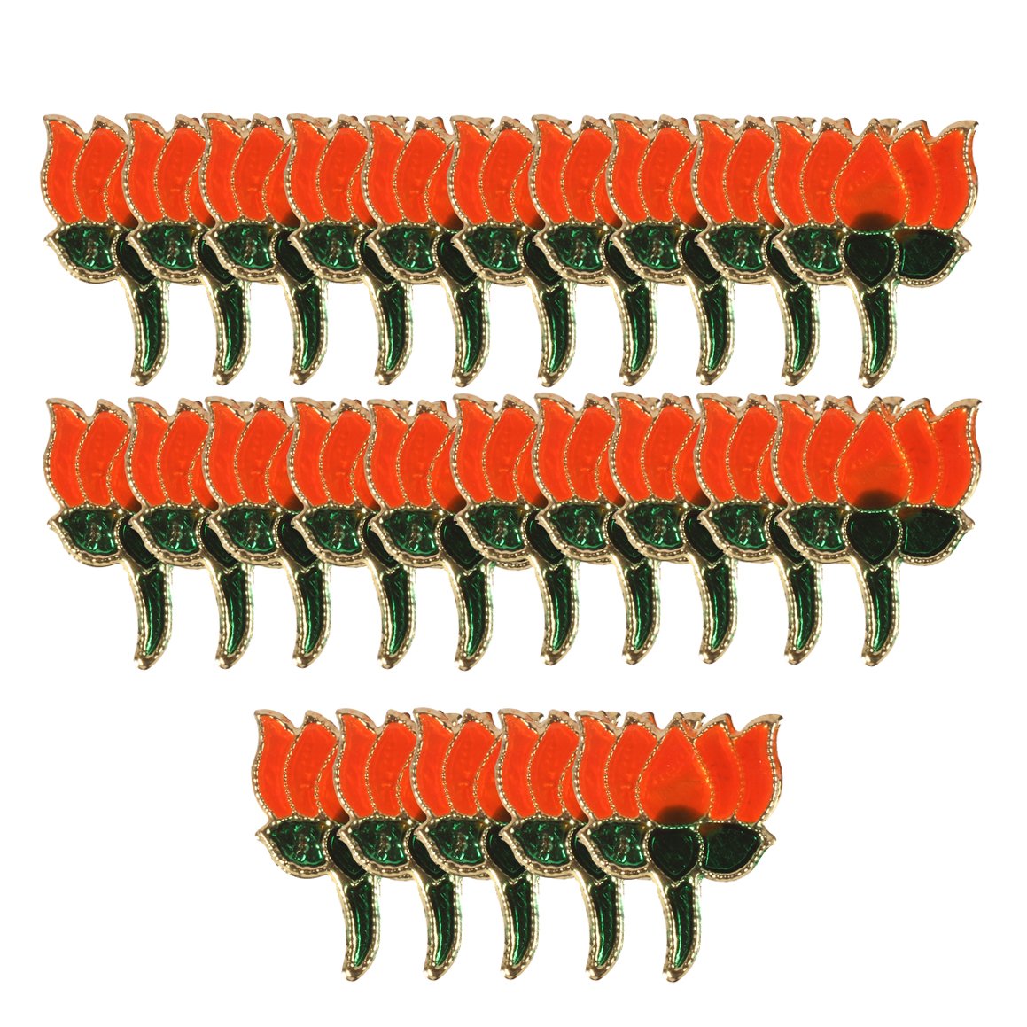 DhwajFlag Multicolour Metal BJP Kamal Flag Small Coat Pin/Brooch - Pack of 25 (B0779YR99C) Amazon Price History, Amazon Price Tracker
