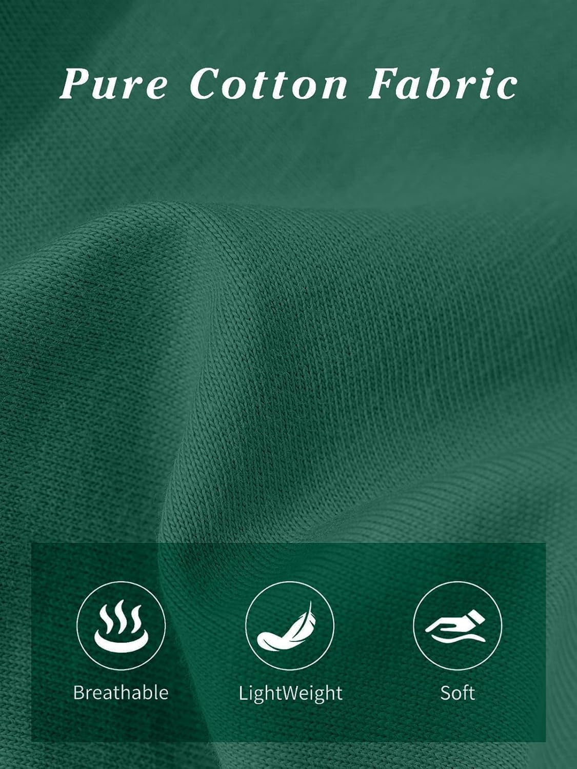 SMENG Women's Cotton Crewneck T-Shirts Short Sleeve Basic Solid Color Tee Classic-Fit Shirt Breathable Comfy Summer Top - Image 5