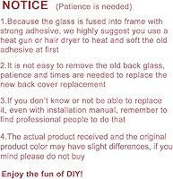 Vista 7 de Reemplazo de cristal trasero OEM para iPhone 14 Pro de 6.1 pulgadas con kit de herramientas de reparación y manual (morado oscuro)