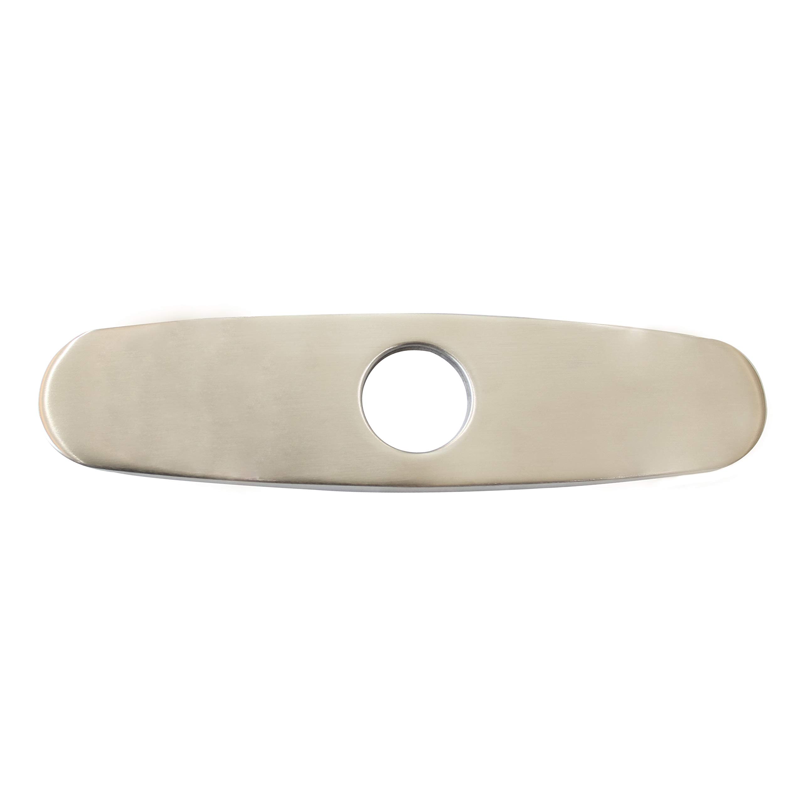 Uxcell 6 Inch Hole Cover Deck Plate Escutcheon, Stainless Steel Sink Cover Plate For Bathroom Or Kitchen Sink Faucet, Round Brushed Silver