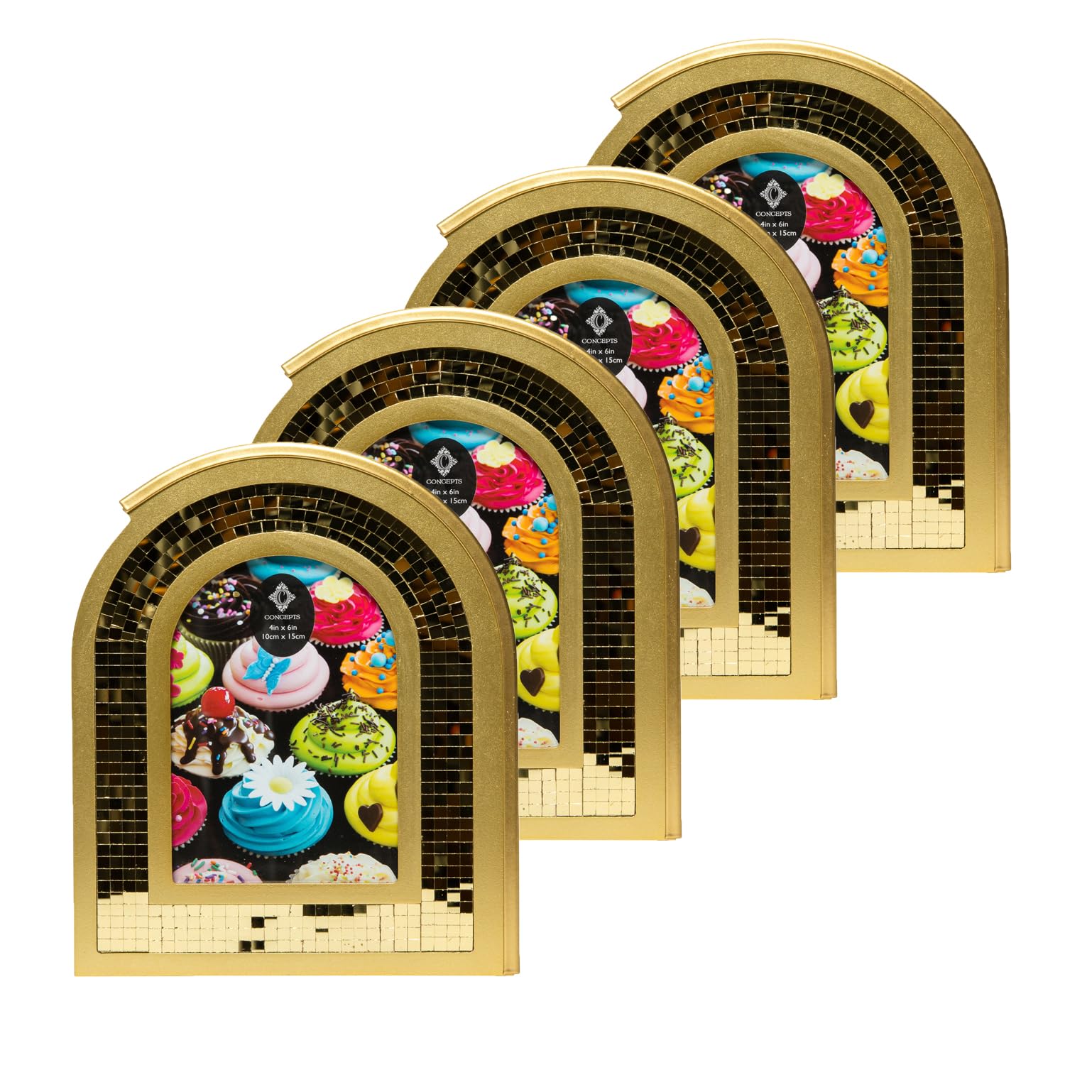 Concepts Arch Photo Frame, Mirror Inlay, Decorative Jamaica Concepts Arch Photo Frame, Mirror Inlay, Decorative Jamaica