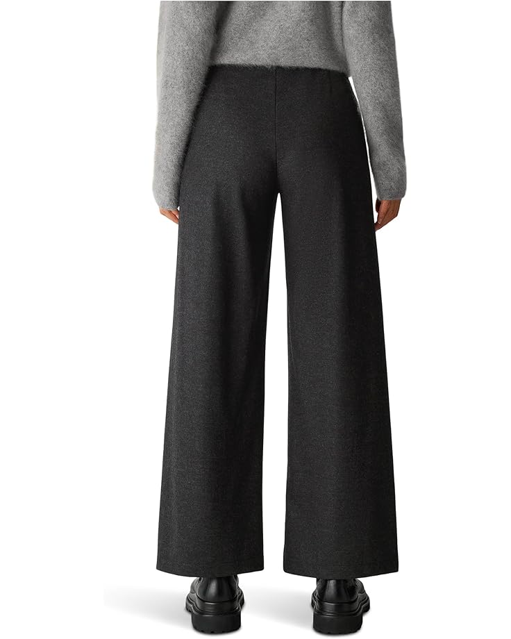 Eileen Fisher Melange Felted Wool Jersey Full Wide Pants - #2 of 2
