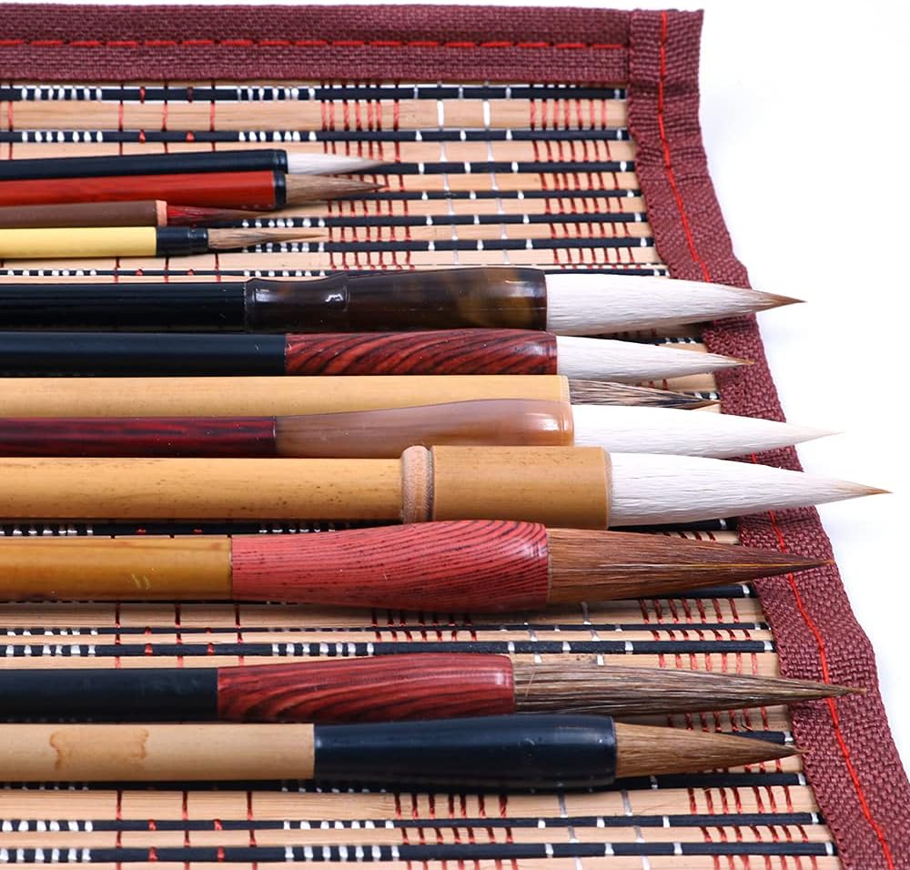 CENPEK 12Pcs-set Excellent Chinese Calligraphy Brush Kanji Japanese Sumi Drawing Brush, 1 count (Pack of 12) - Image 5