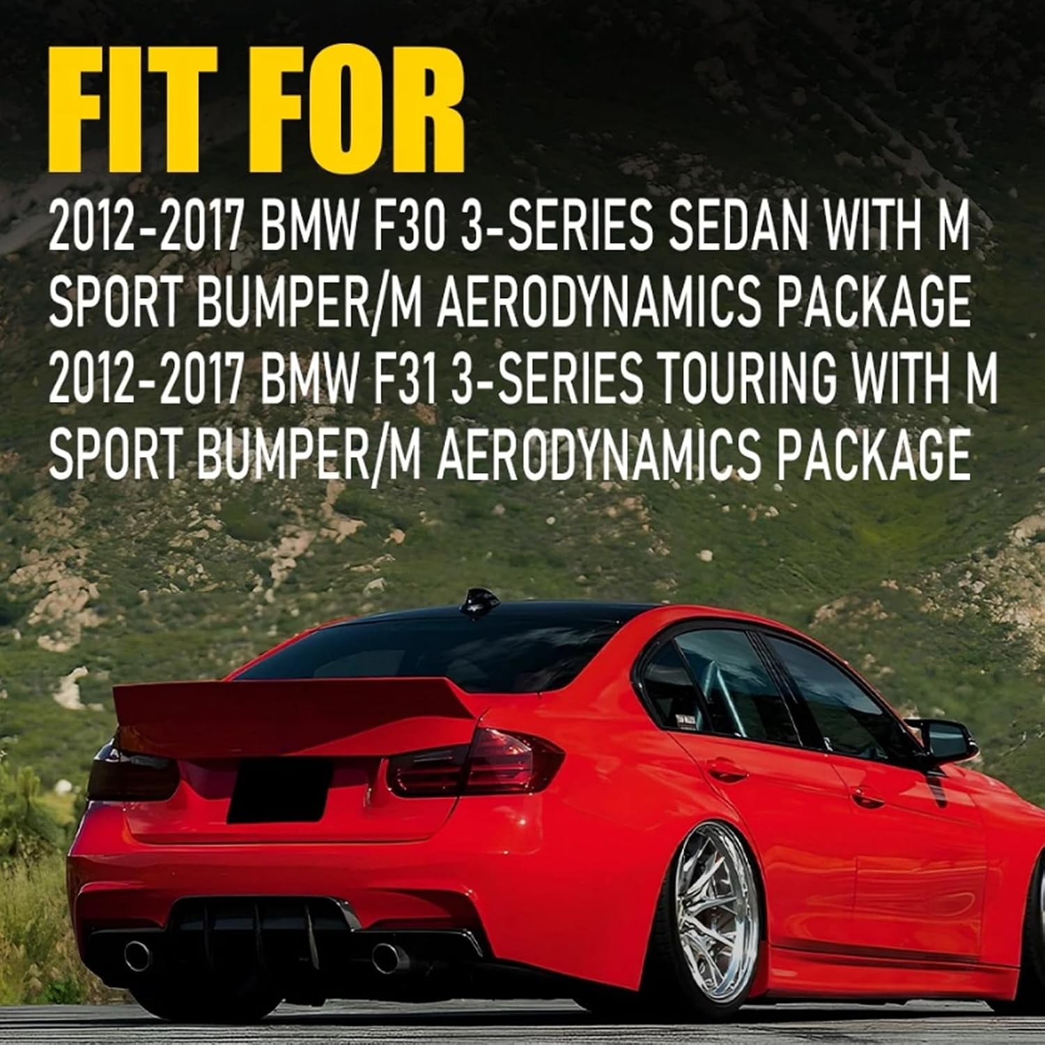 Pair Rear Bumper Reflector Lamp Left&Right Side Fit for BMW 3-Series F30 F31 M Sport 2012-2017 63147847165 63147847166