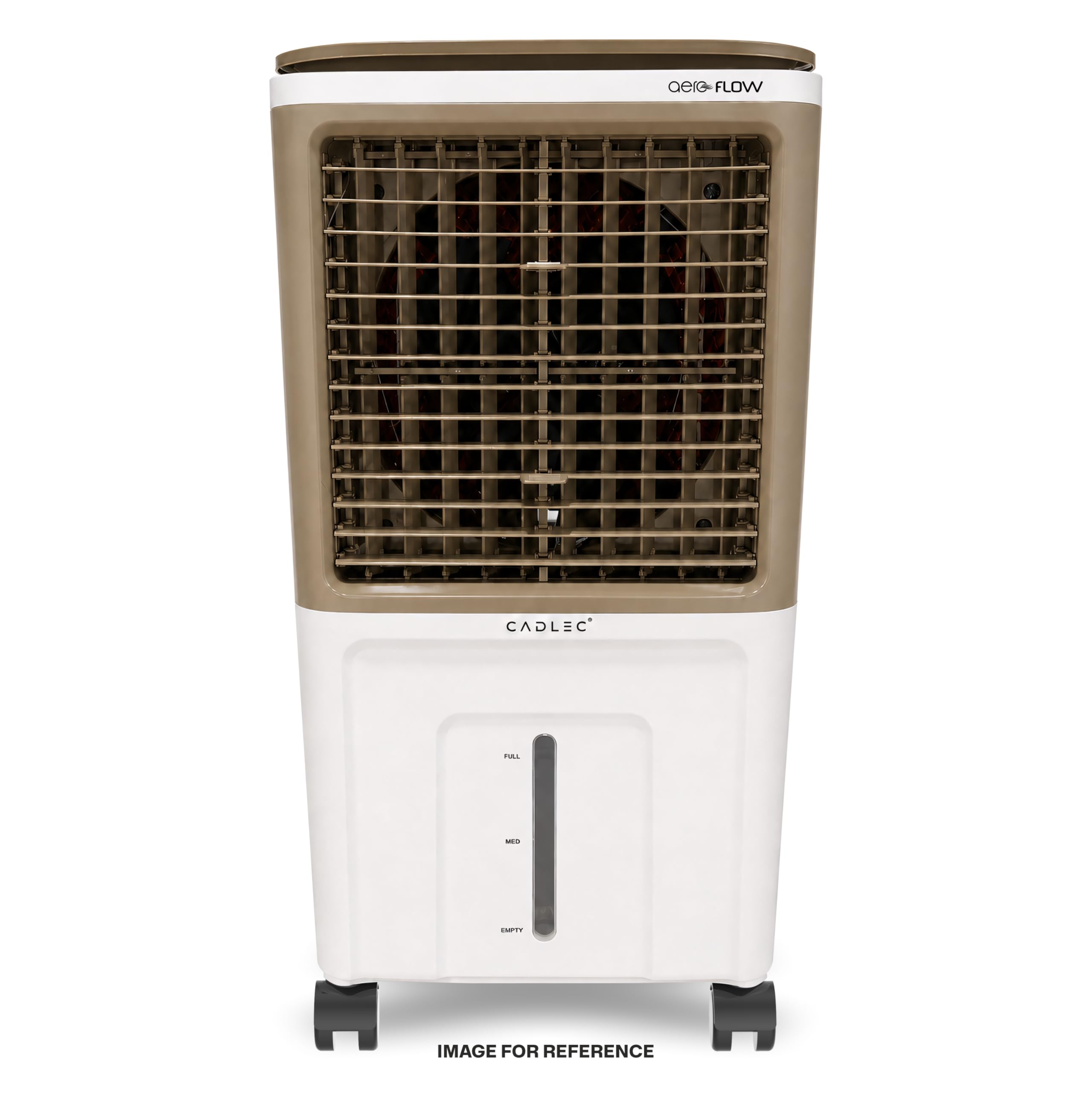 Cadlec AeroFlow 40L Personal Air Cooler For Home, High Speed Fan with Powerful Air Throw, Inverter Compatible, Anti-Bacteria Honeycomb Pad, 3 Year Warranty | White