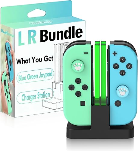 Switch Controllers Bundle for Switch 2,Wireless Remote Joy Work with OLED Lite,No Drift Hall Effect Joysticks,Motion Control,2-in-1 Best Budget Cons