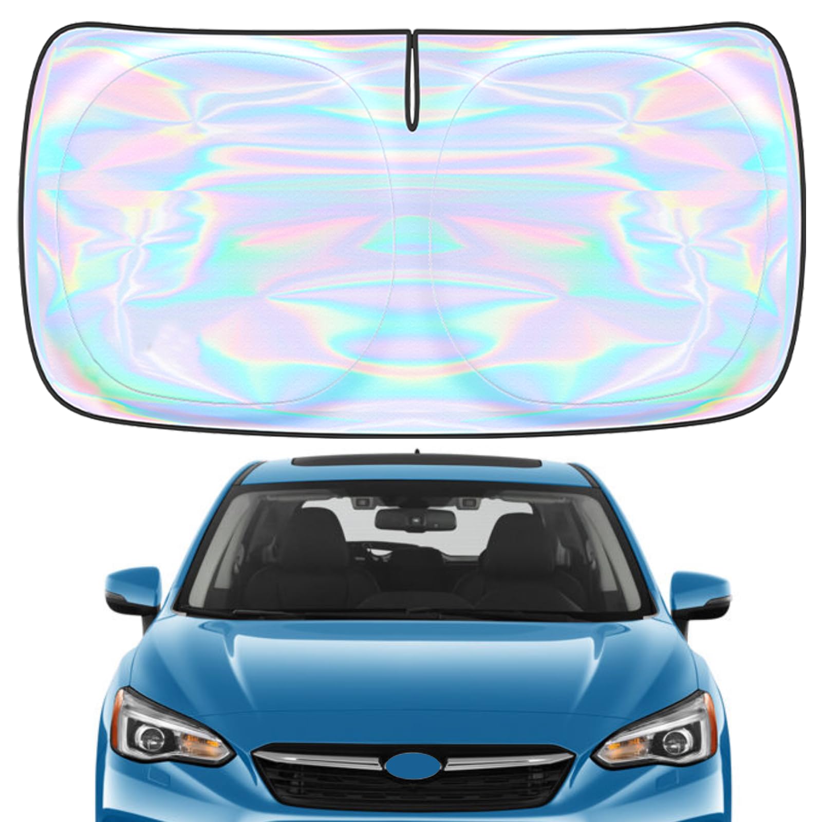 for Subaru Impreza 2015-2024 2025 2026 Windshield Sun Shade Cover - Custom Fit Subaru Impreza Sunshade Foldable Front Window Sunshade Sun Visor
