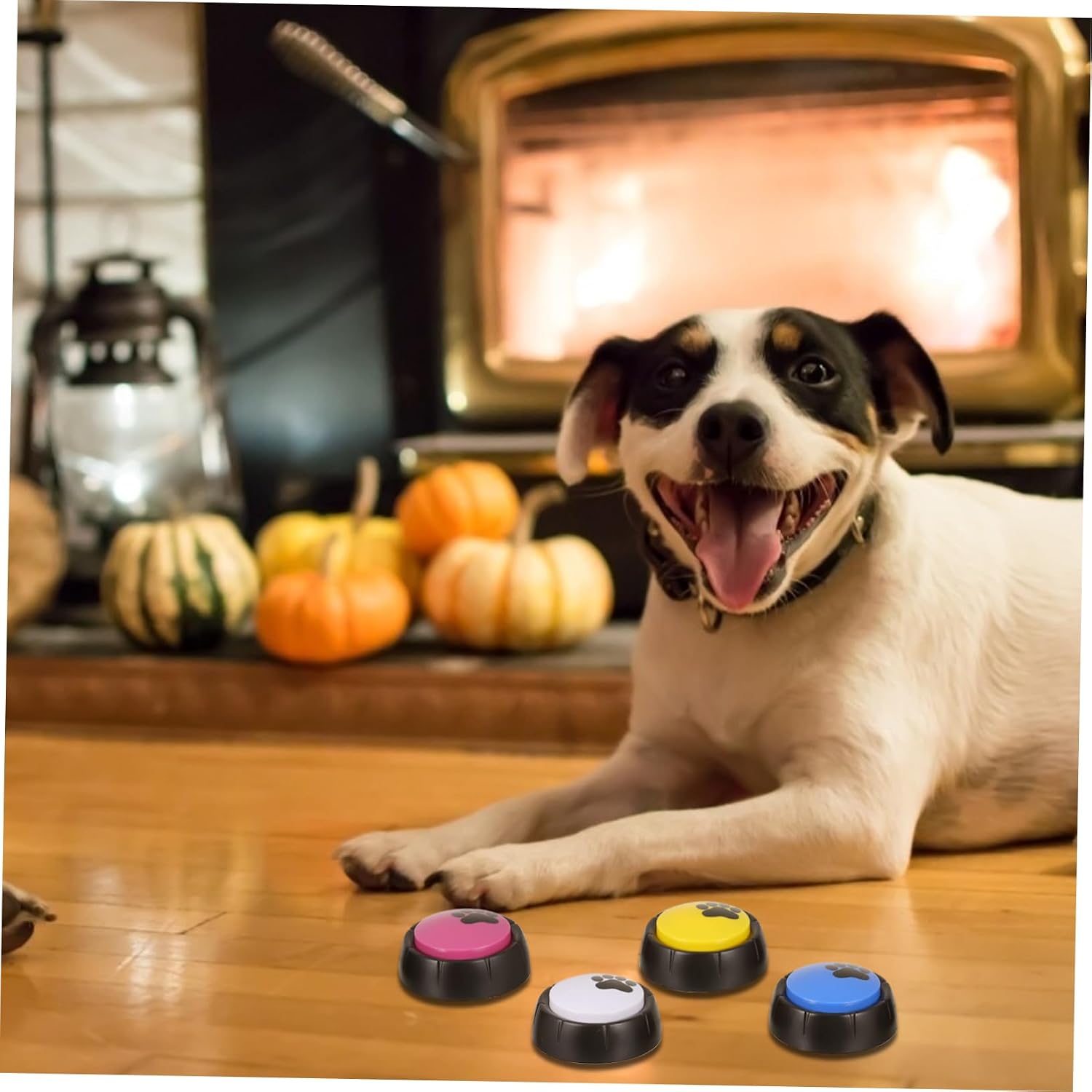 4pcs Durable Recordable Dog Training Communication Buttons for Engaging Pets Reducing Boredom Enhancing Smart Behavior Excellent Sound Quality