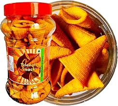 Foods.shopkruz Roasted Corn Makka Triangle 300 grams Mad Angle snacks chatpata namkeen jar pack