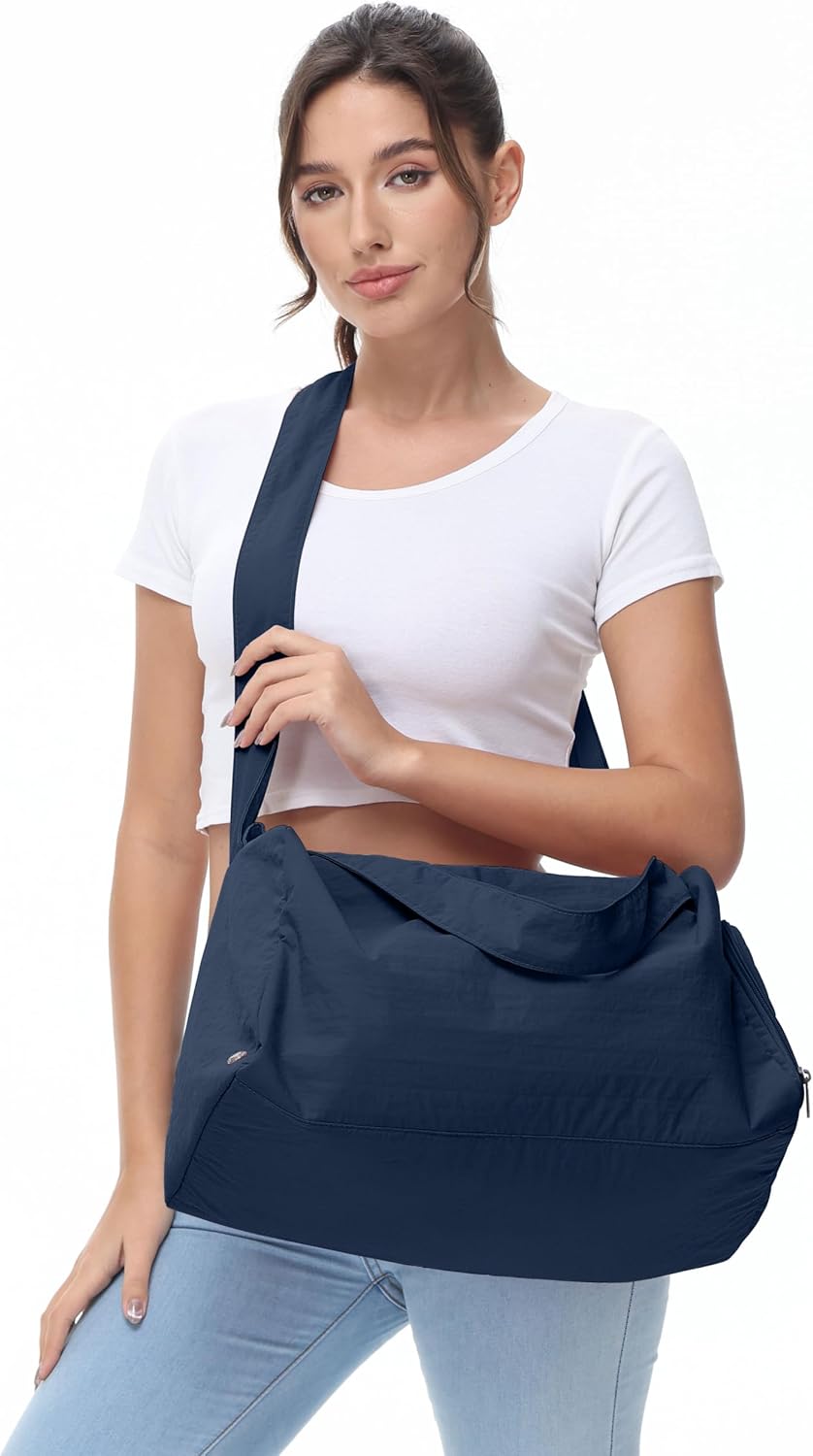 Small Gym Bag for Women with Shoes Compartment, Stylish Duffle Travel Bag for Plane, Lightweight Duffle Bag for Women & Men, Sport Gym Tote Bag with Wet Pocket for Yoga, Pilates, Swimming - Image 5