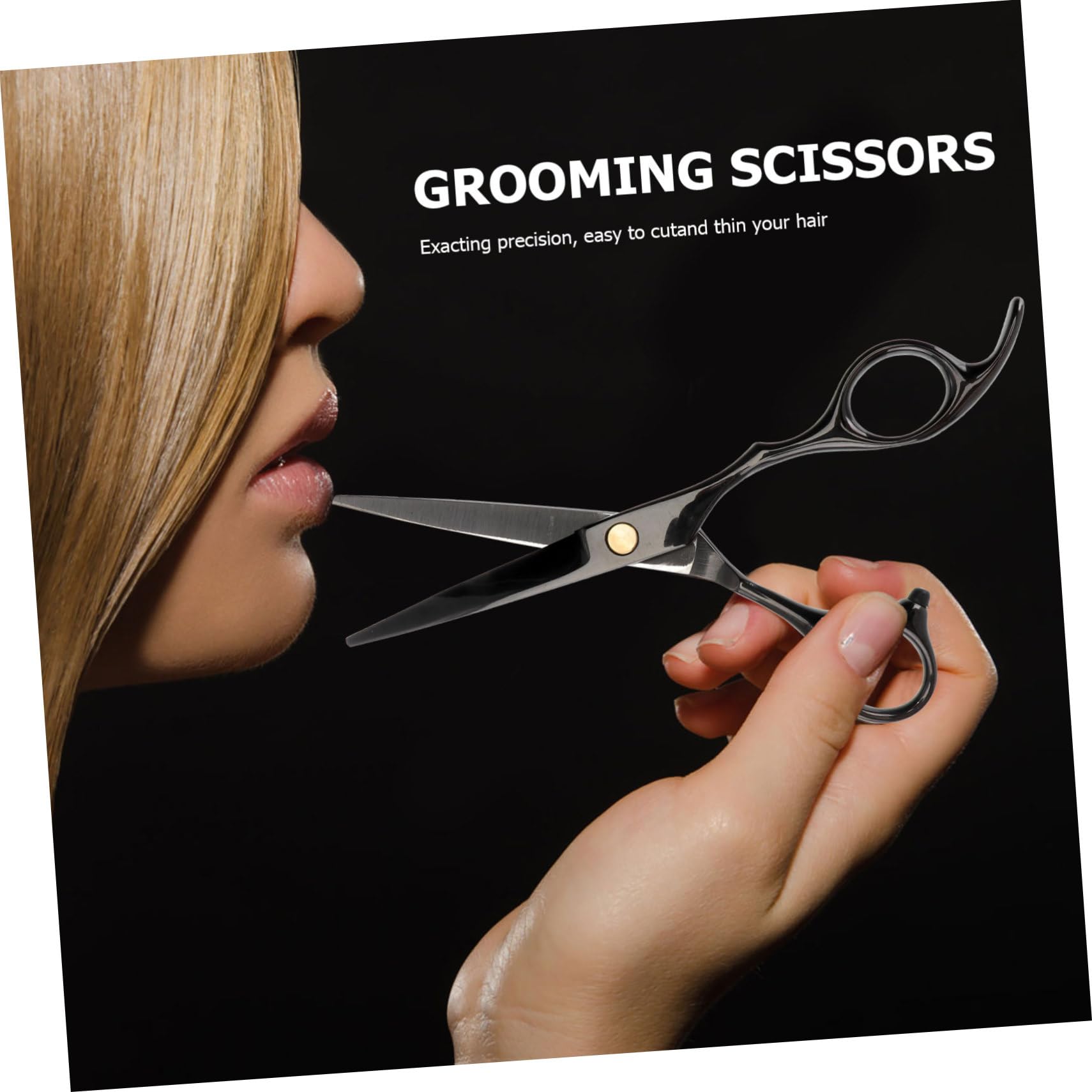 Ipetboom 3pezzi Forbice Professionale Per Parrucchieri Nero Strumento Di Taglio Per Saloni e Barbieri Design Ergonomico e Precisione Di Taglio Per Sfoltire e Modellare