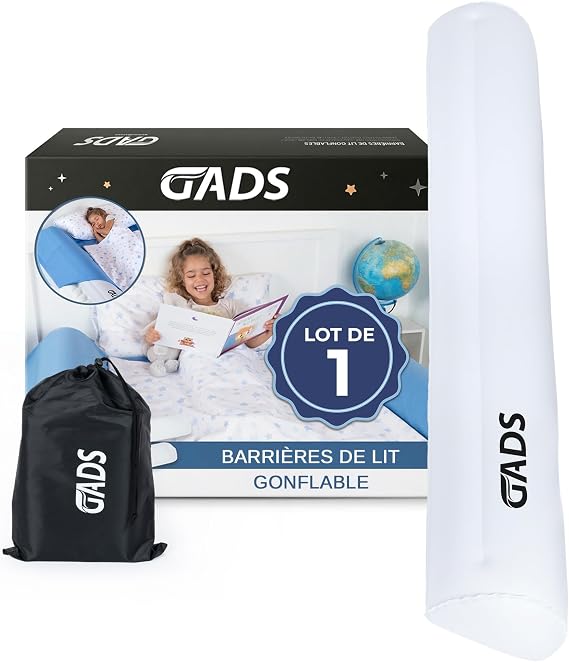 Gads Barrière de Lit Gonflable Nomade pour Enfant avec Valve Rapide