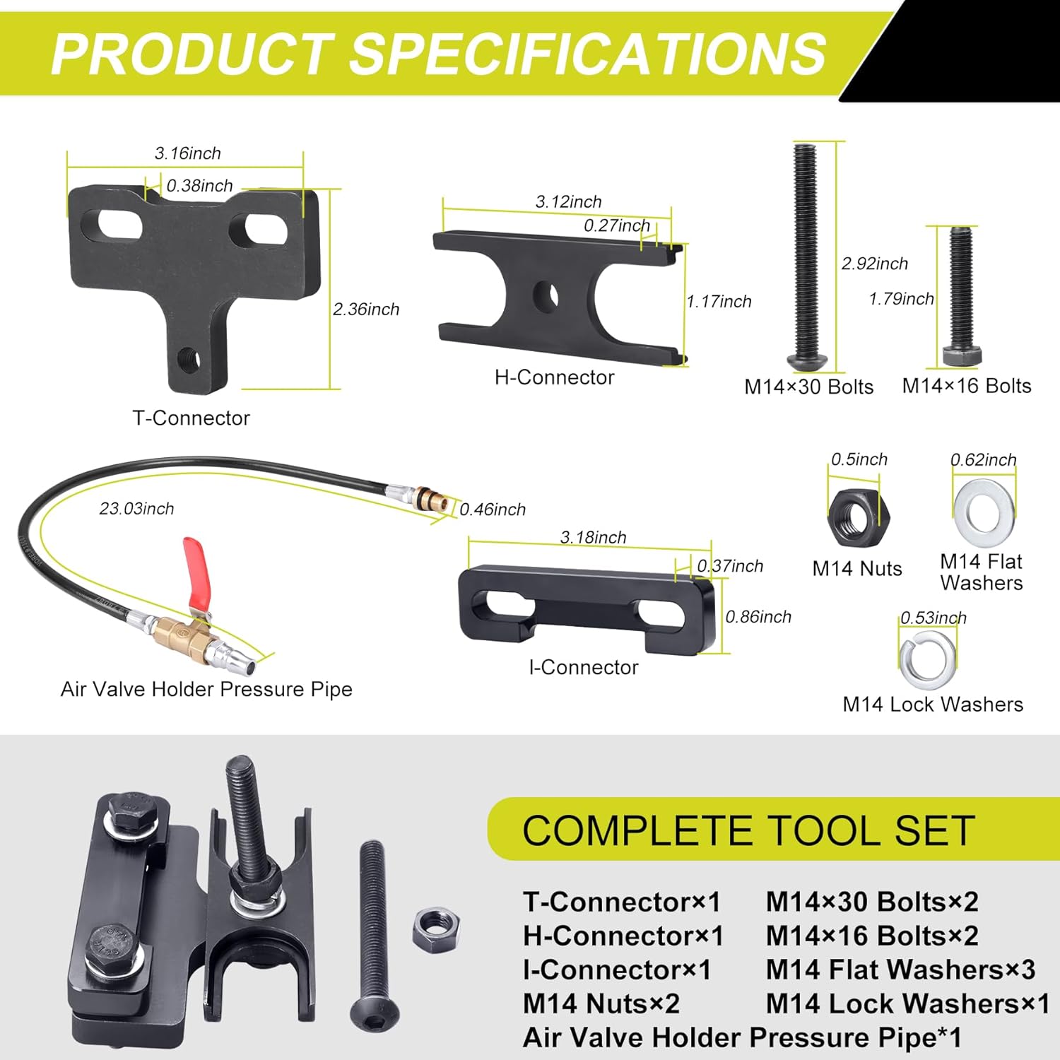 Upgrade 67605 Valve Spring Compressor Tool, Engine Valve Spring Compressor & Air Valve Holding Hose Tool Compatible With 4.8 5.3 5.7 6.0 6.2 LS1 LS2 LS3 LS6 Engine