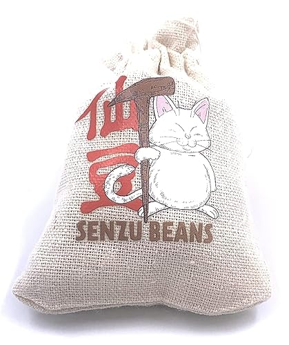 Miniatura 1 de Boston America Dragonball Z Senzu Beans Candy - Bolsa coleccionable con cordón Korin con sabor a manzana verde agria, 2 onzas, caja de exhibición de