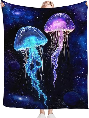 Miniatura 634 de Tijuboni Manta con diseño de tortuga marina y océano, regalos náuticos para mujeres, hombres, niñas, niños y adultos, manta de franela suave para