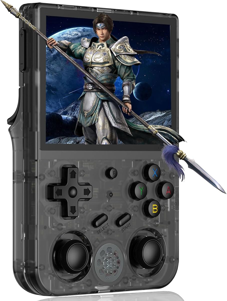 RG353V Retro Handheld Game with Dual OS Android 11 and Linux,RG353V with 64G TF Card Pre-Installed 4452 Games Supports 5G WiFi 4.2 Bluetooth Online Fighting,Streaming and HDMI